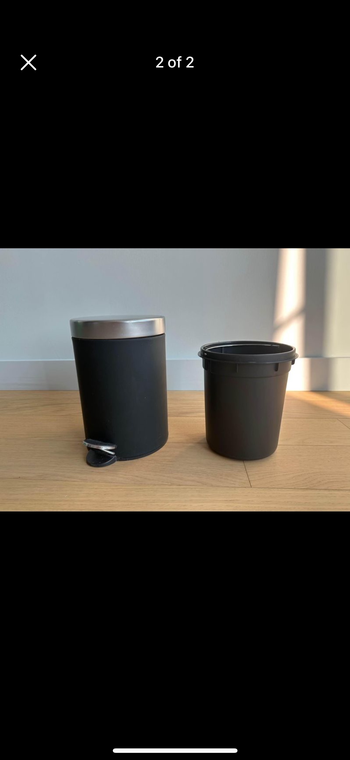 Bathroom trash can with soft close - photo 2