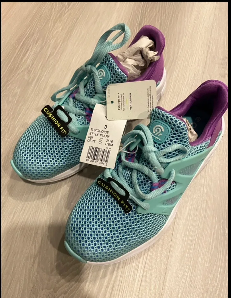 New Girls Running Shoes Size 3 3.5 image indicator(2)