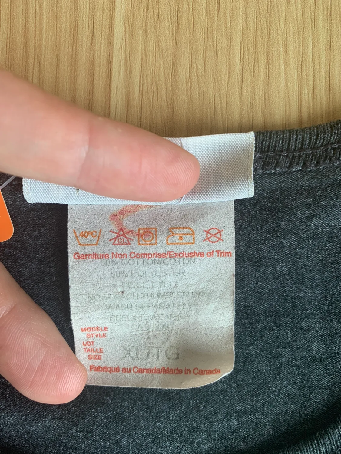 90s Vintage 50/50 Aeropostale Heather Grey T-Shirt image indicator(9)