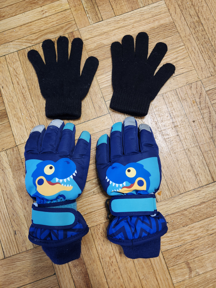 kids winter pants and gloves