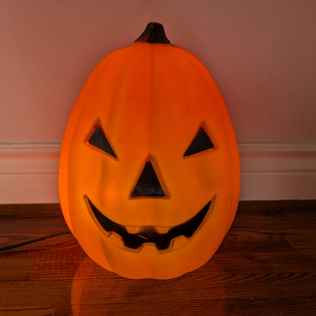 Vintage Halloween Pumpkin Jack-o-Lantern Blow Mold thumbnail