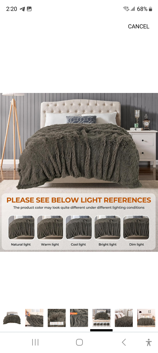 Brand new Extra Soft Fuzzy Faux Fur Blanket Twin size 70"×78". - photo 5