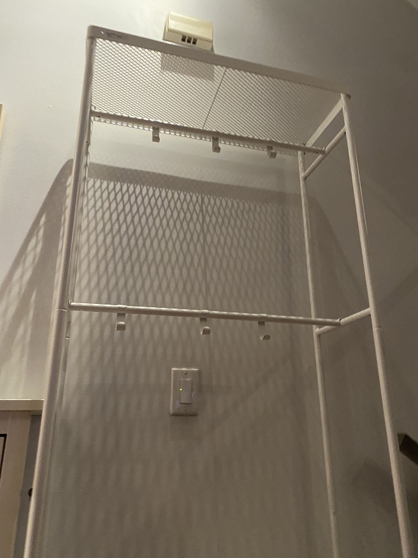 White IKEA coat and shoe rack - photo 2
