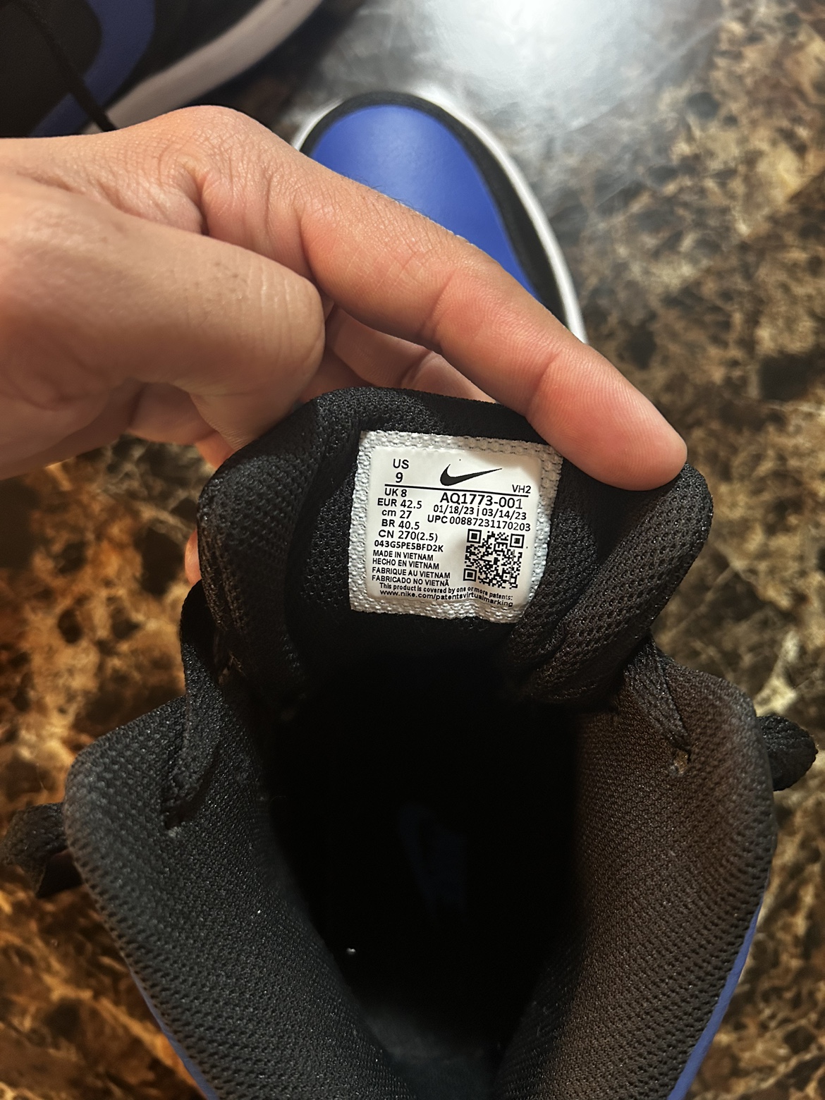 Nike Ebernon Mid 'Black Game Royal' - photo 5