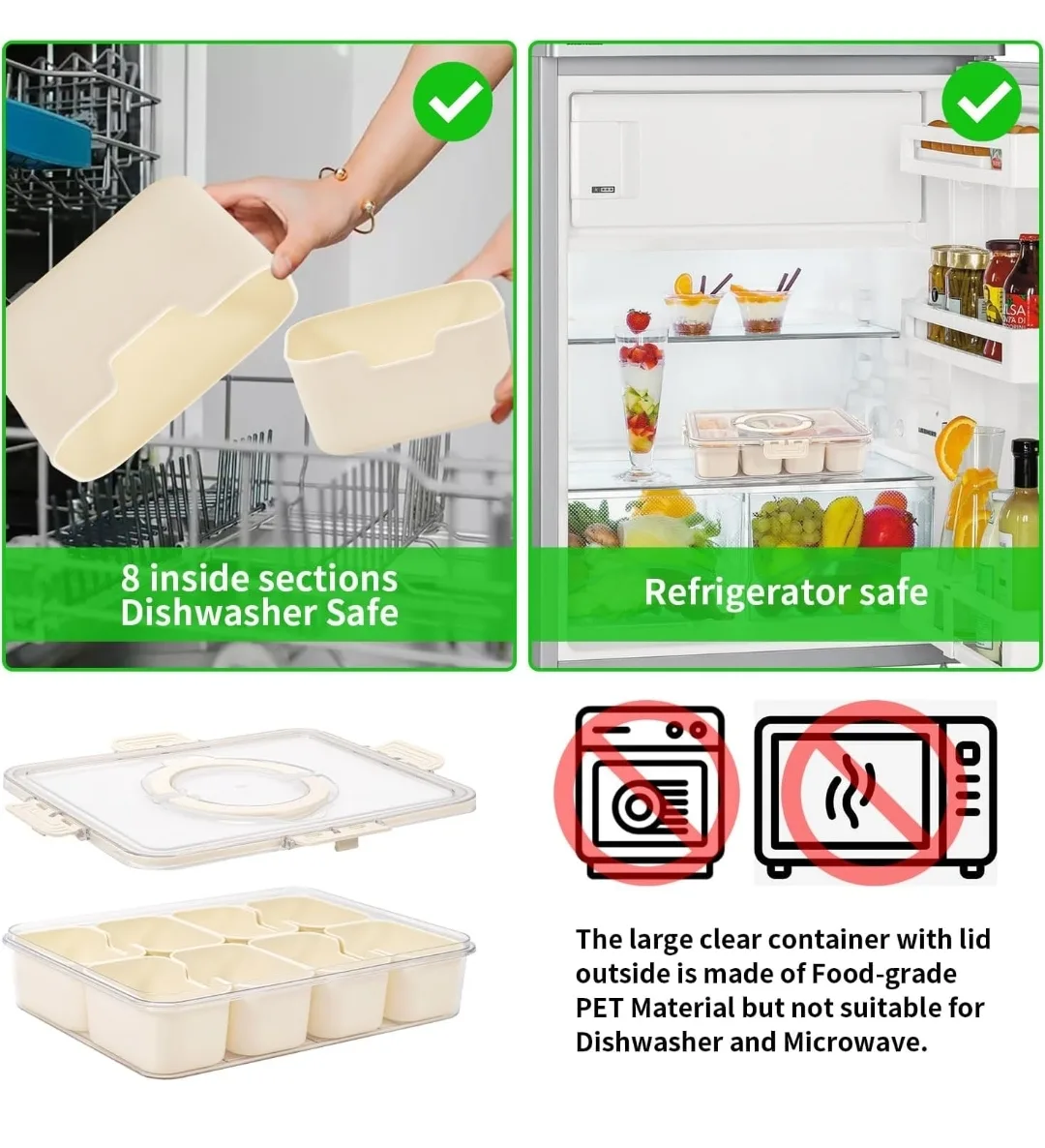8 Section Food Storage Container image indicator(3)
