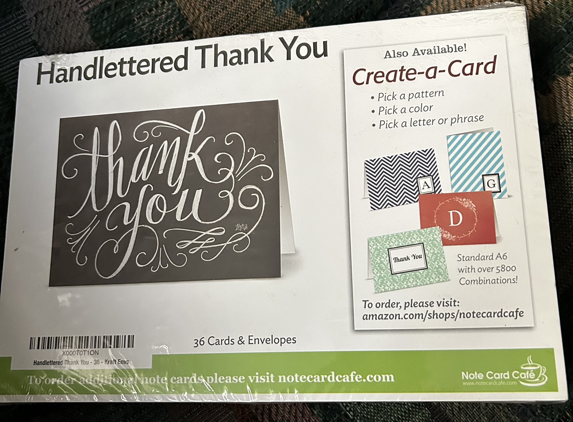 Pack Of 36 NEW Thank You Cards & Envelopes ❤️ - photo 3