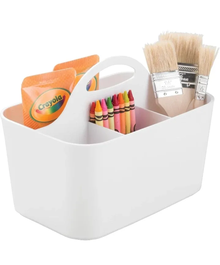 White Plastic Caddy Organizer thumbnail