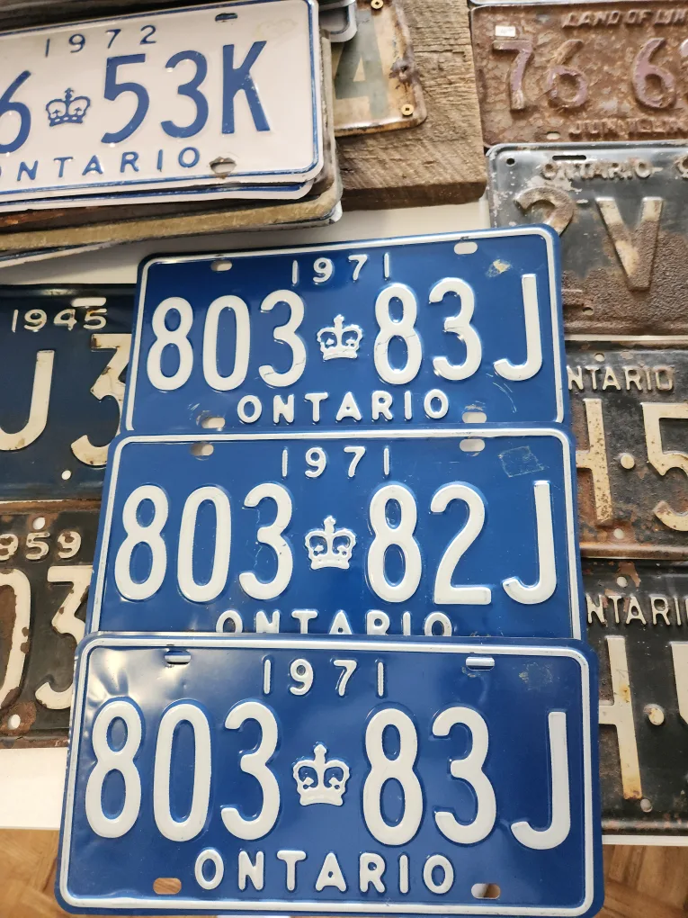 33 Vintage Ontario License Plates image indicator(2)