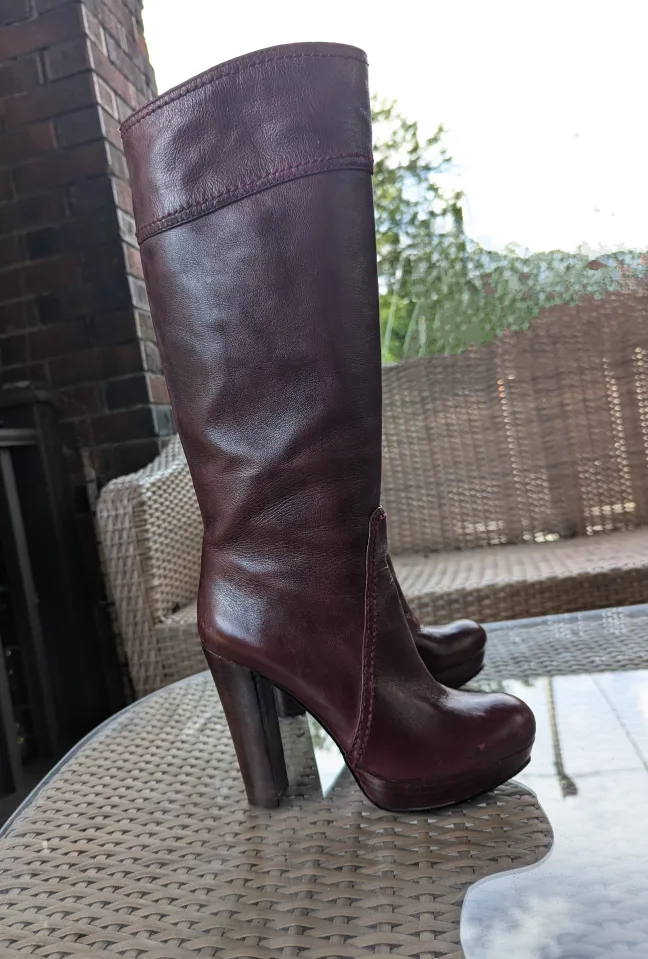 Vince Camuto Leather, Platform Boots thumbnail