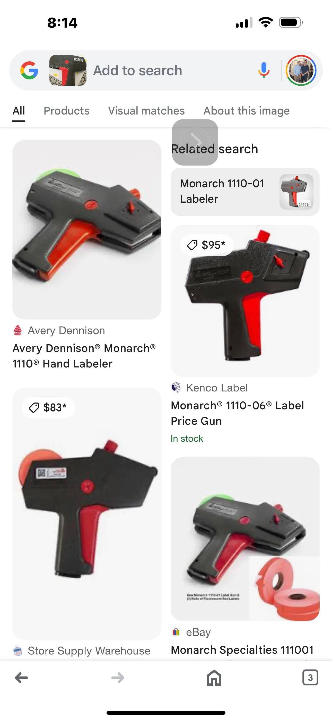 Price label gun Monarch 1110 image indicator(5)