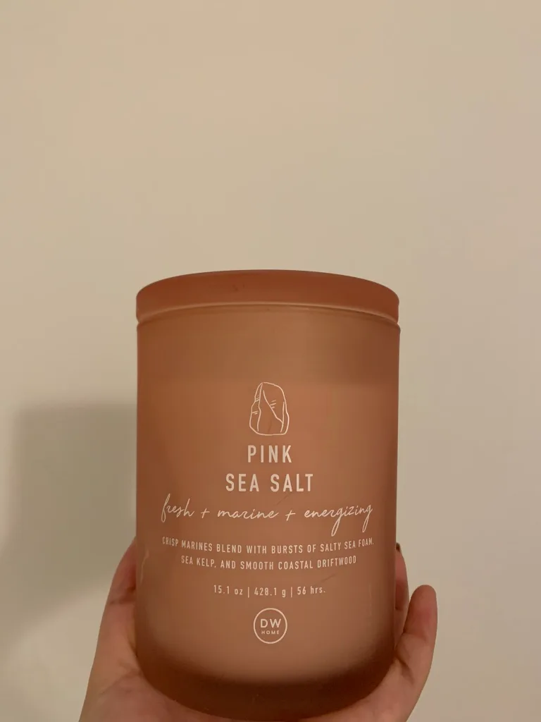 NEW DW Home Pink Sea Salt Candle! image indicator(2)