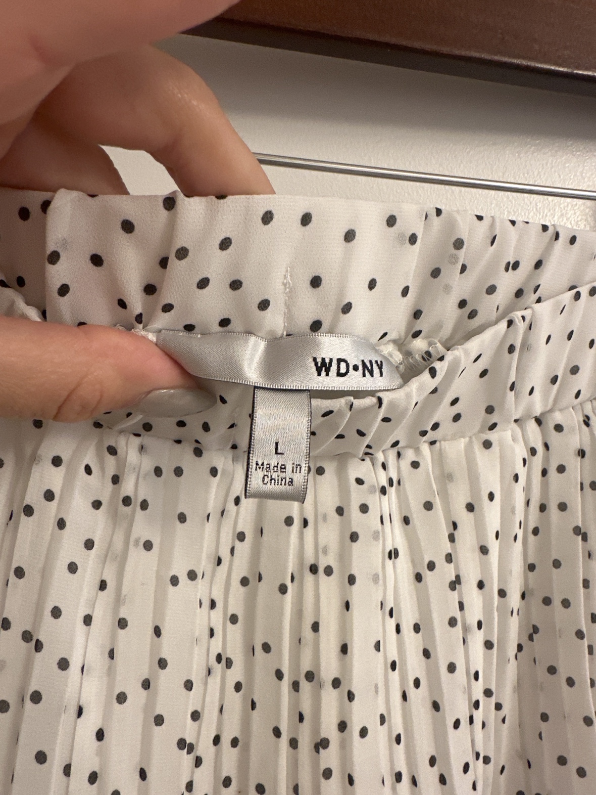 White Polka Dot Skirt - photo 2