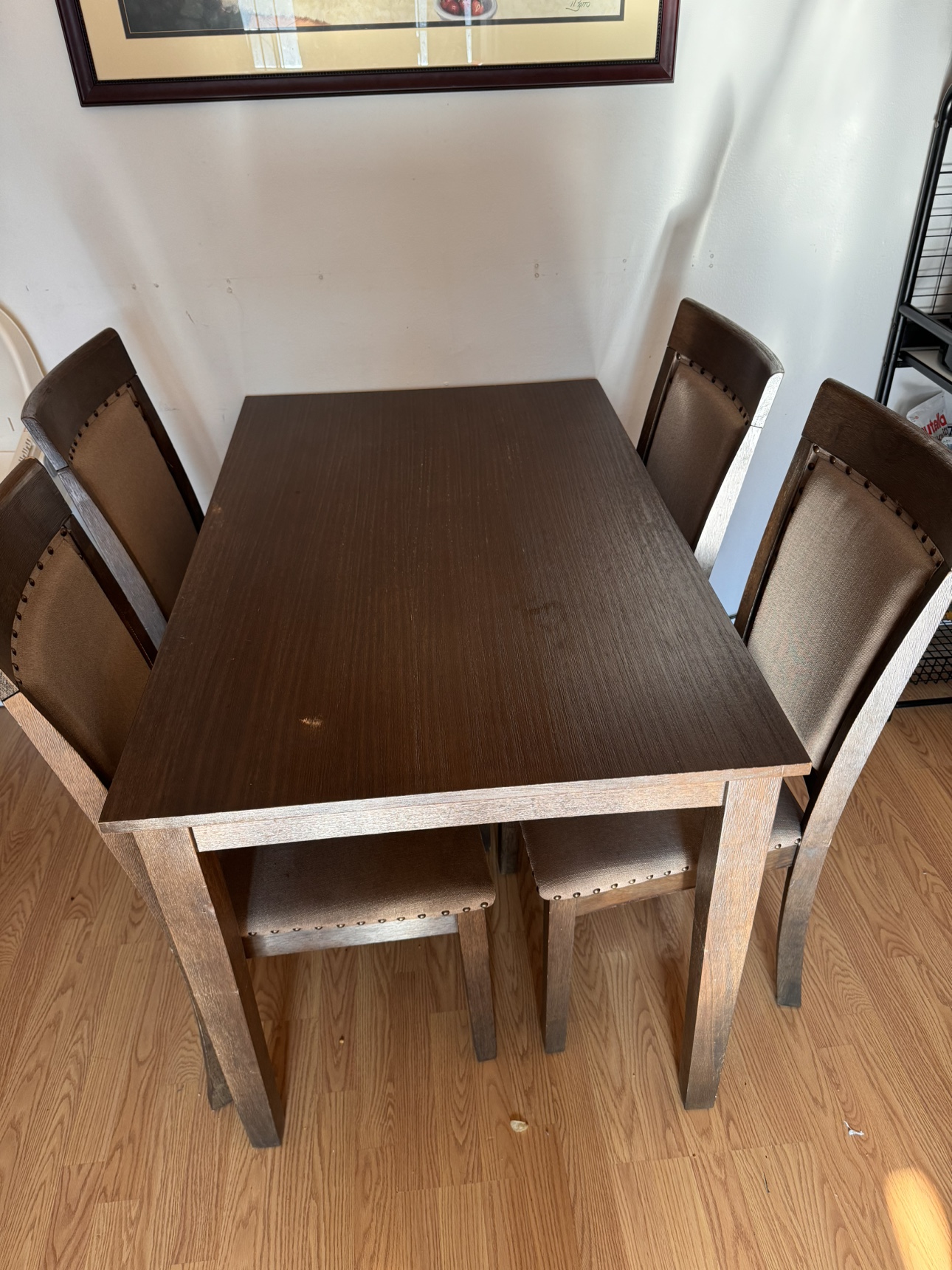Dining Table and 4 Chairs Set