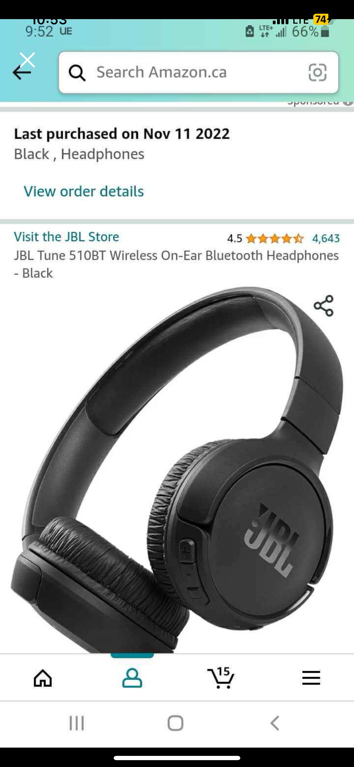 JBL Tune 510BT Wireless Headphones - photo 4