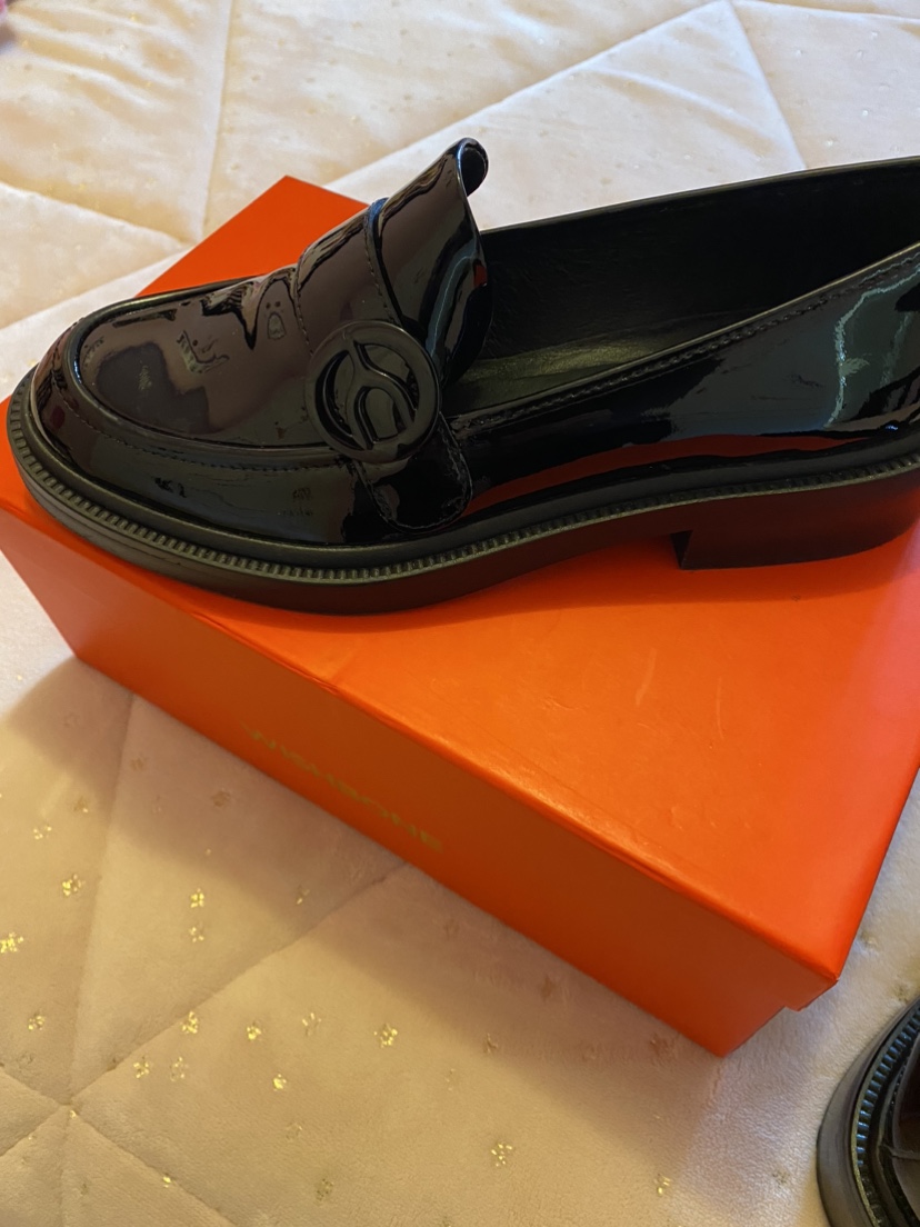 Wishbone Patent Leather Loafers - photo 2