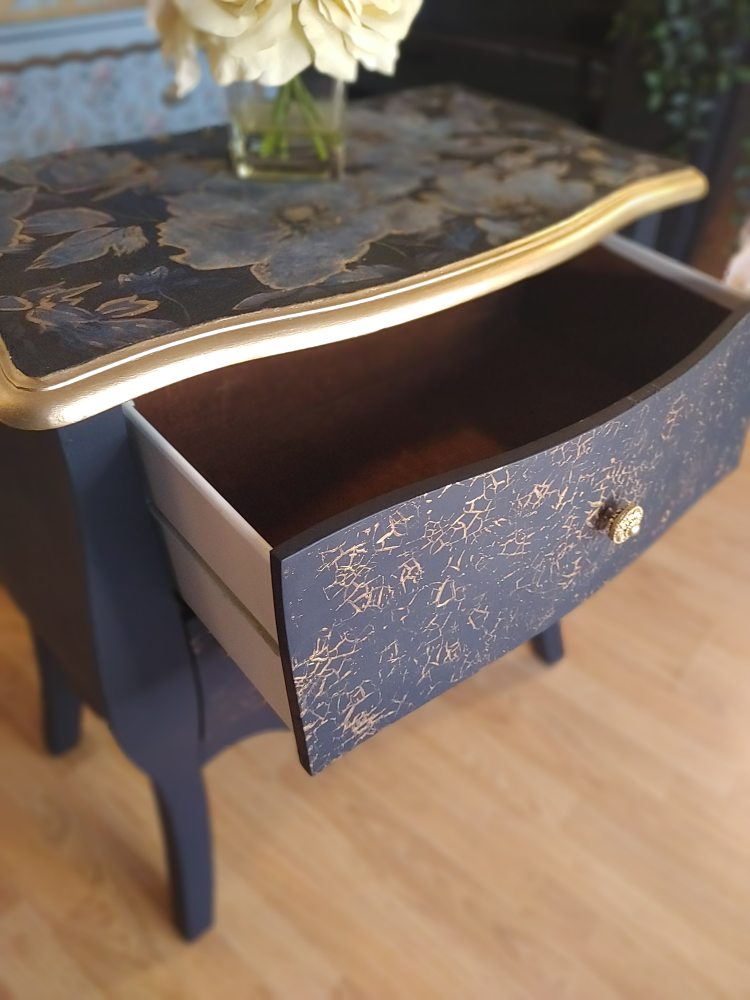 Navy blue and Gold Nightstand - photo 4