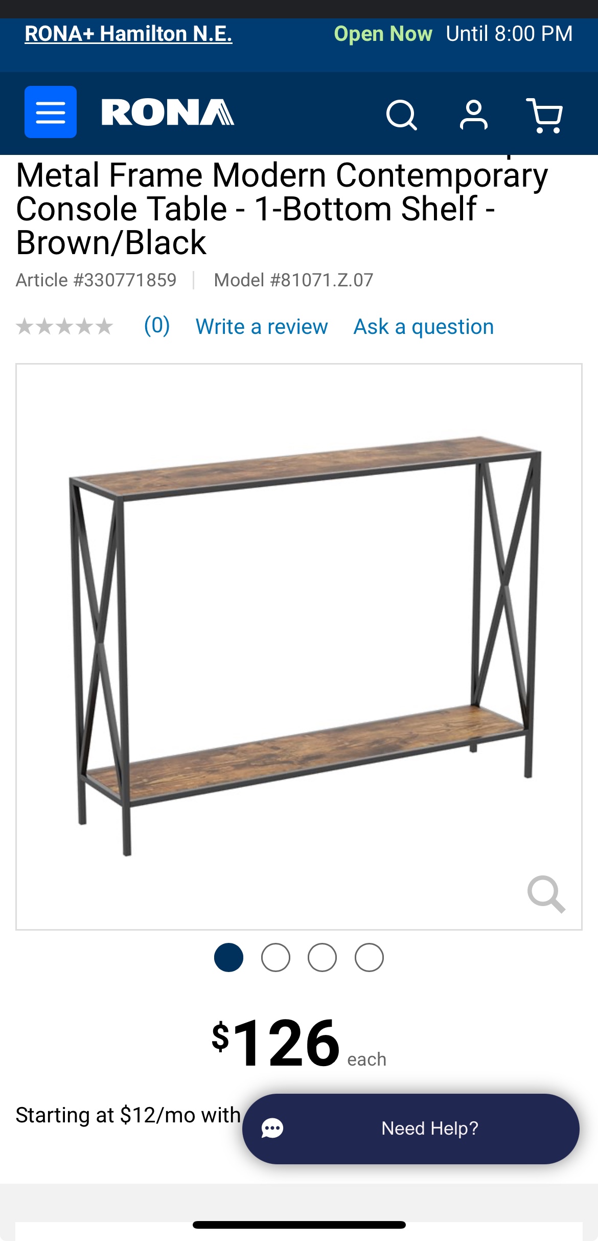 Rona Console Table