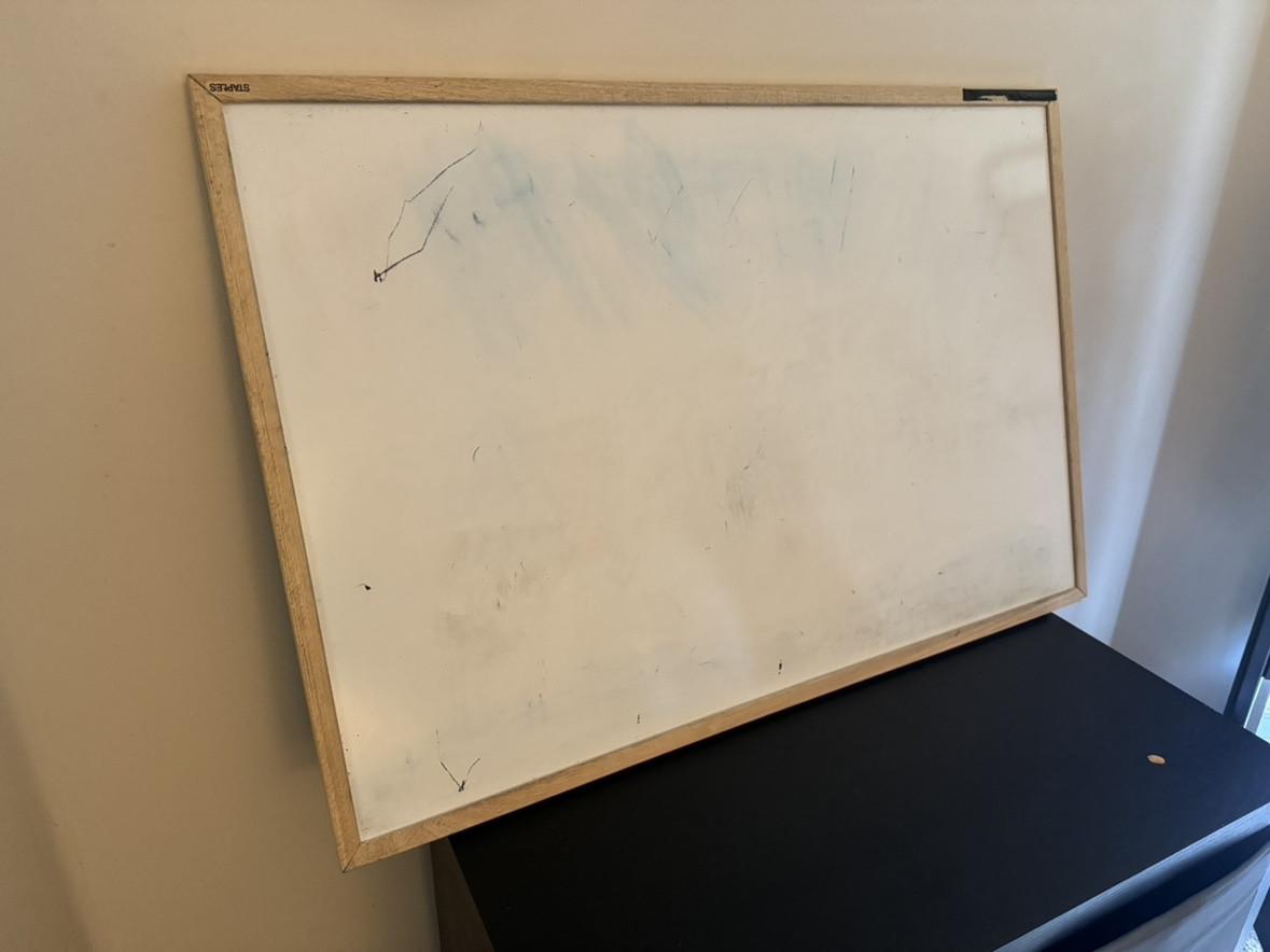 Whiteboard with Wooden Frame