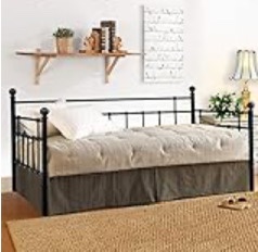 Twin Size Black Metal Daybed Frame + Mattress - photo 4