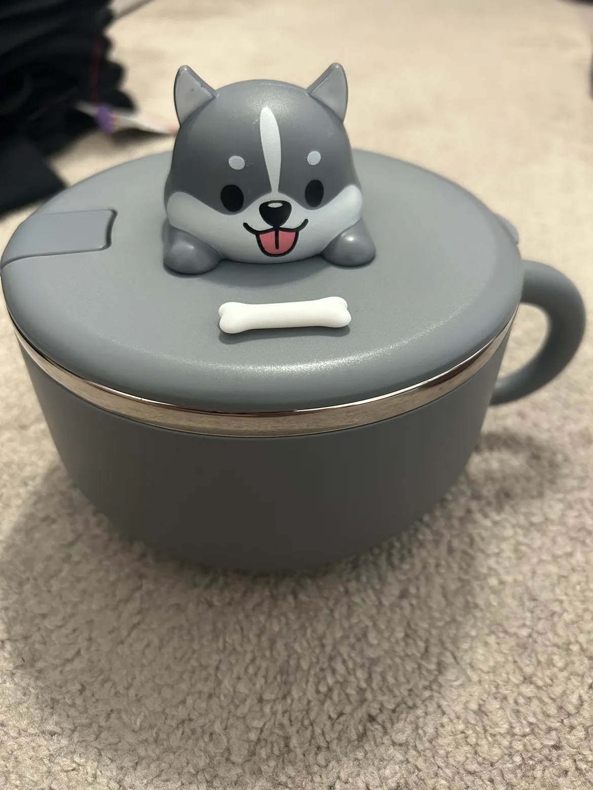 Insulated ramen bowl with lid and handle thumbnail