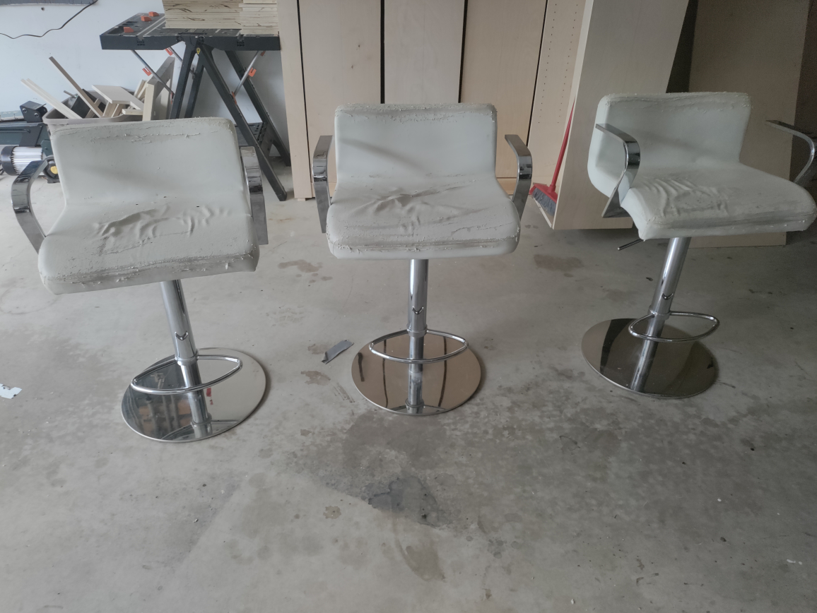 Set of 3 Bar Stools - photo 2