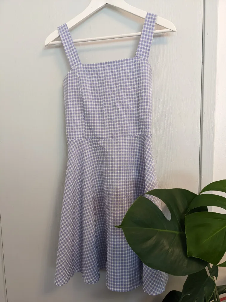 blue gingham dress thumbnail