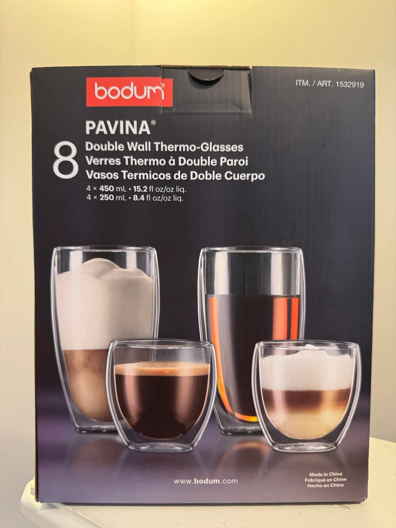 New 8 Bodum Double Wall Thermo Glasses thumbnail