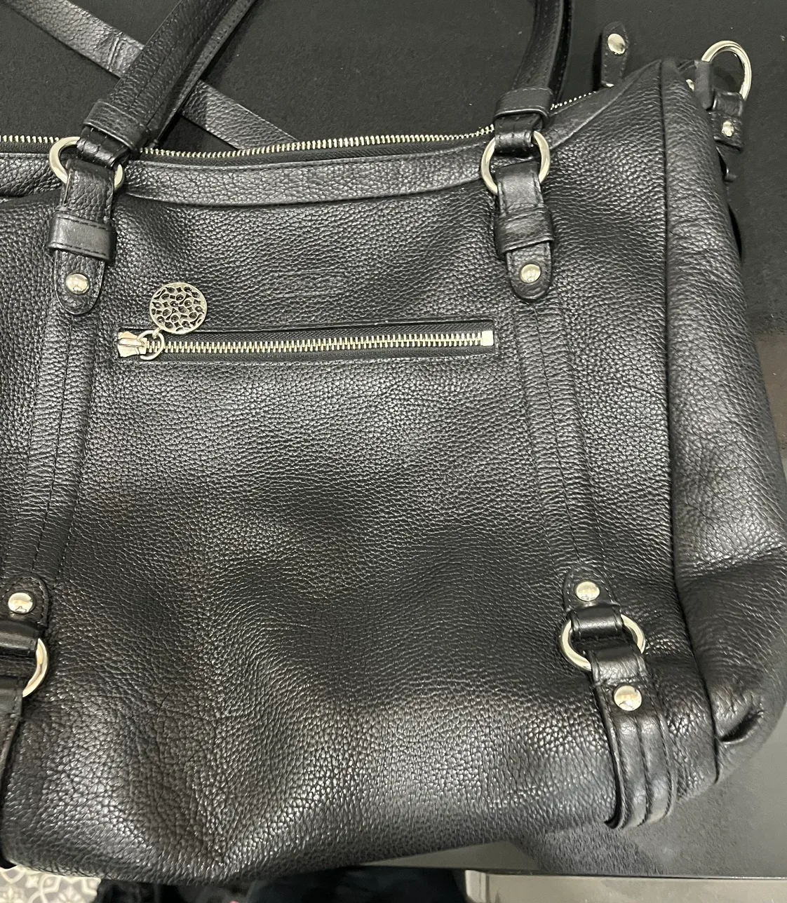 Coach Black Leather Purse image indicator(6)