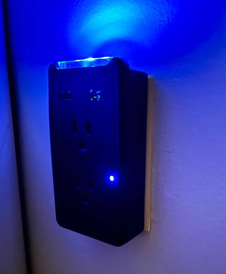 2* 2 Outlet with Night Light and USB Ports thumbnail