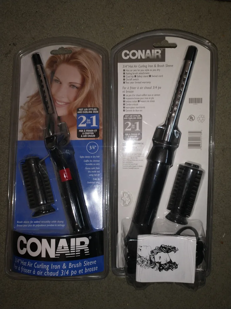 New Conair 3/4" Hot Air Curling Iron & Brush, $10 each image indicator(2)
