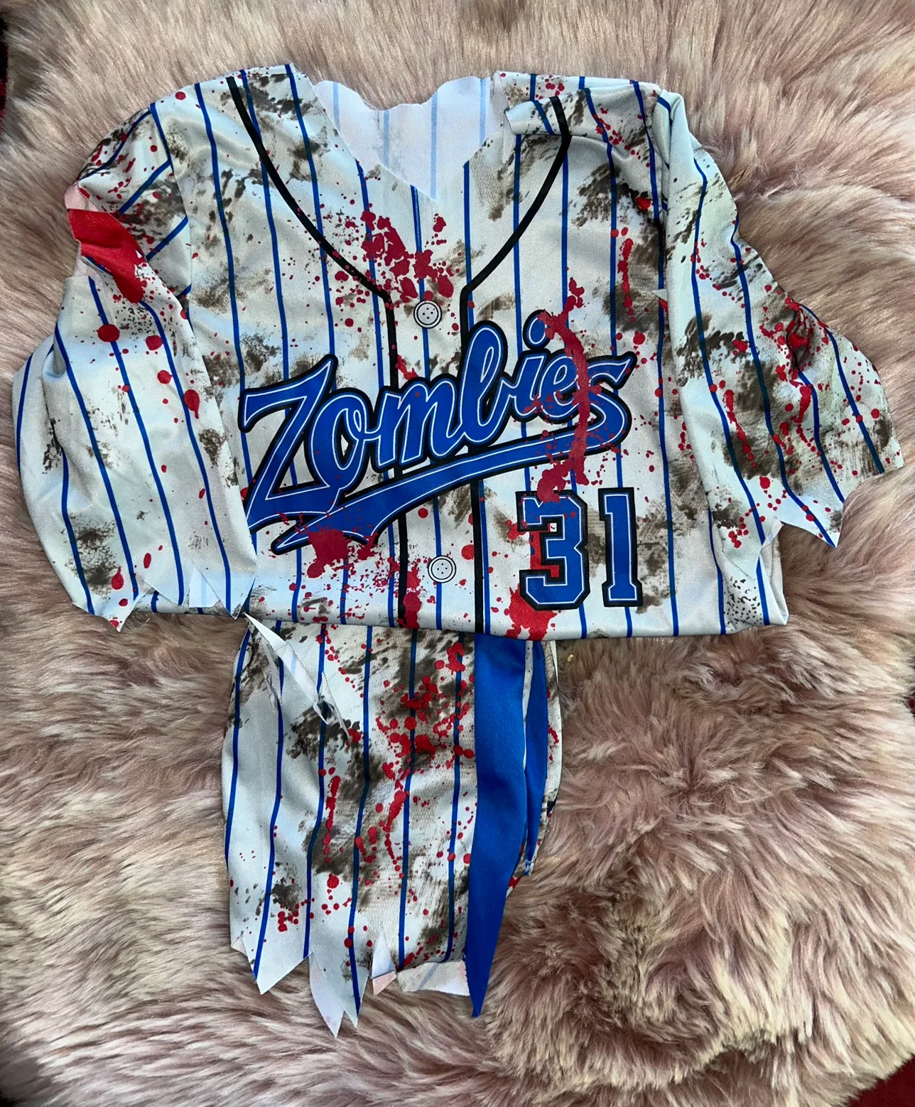 Zombie Baseball costume, size 12,