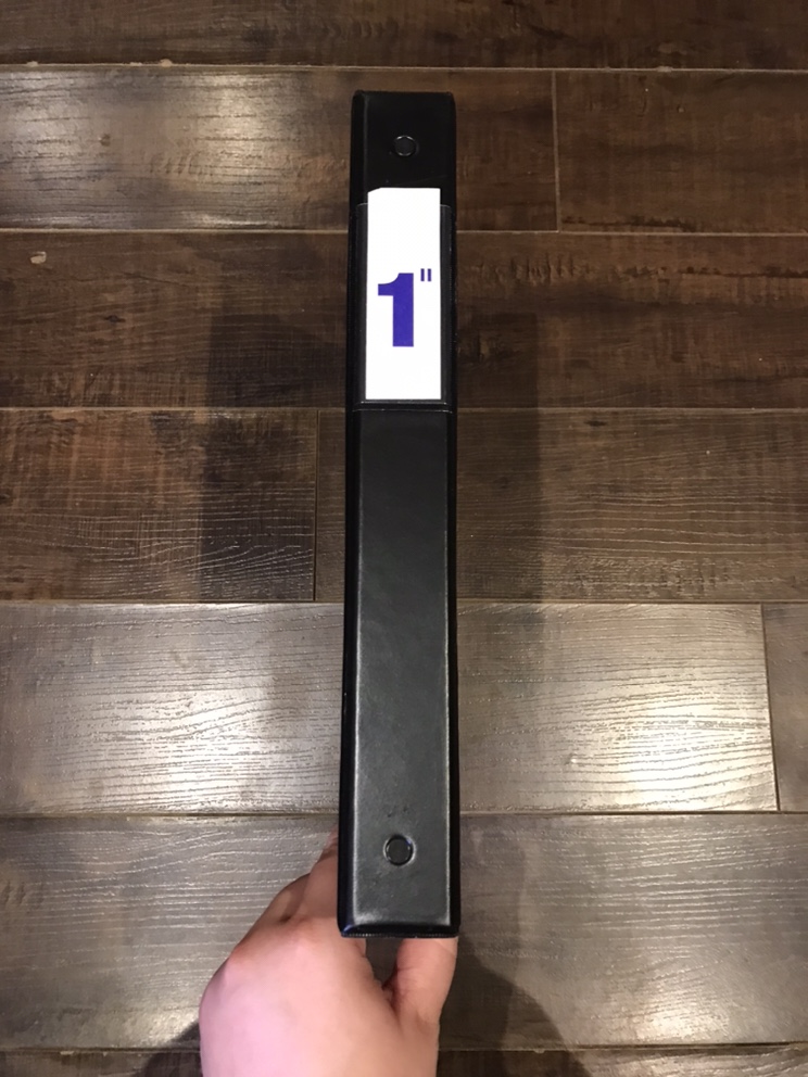 Black 1" Binder - photo 3