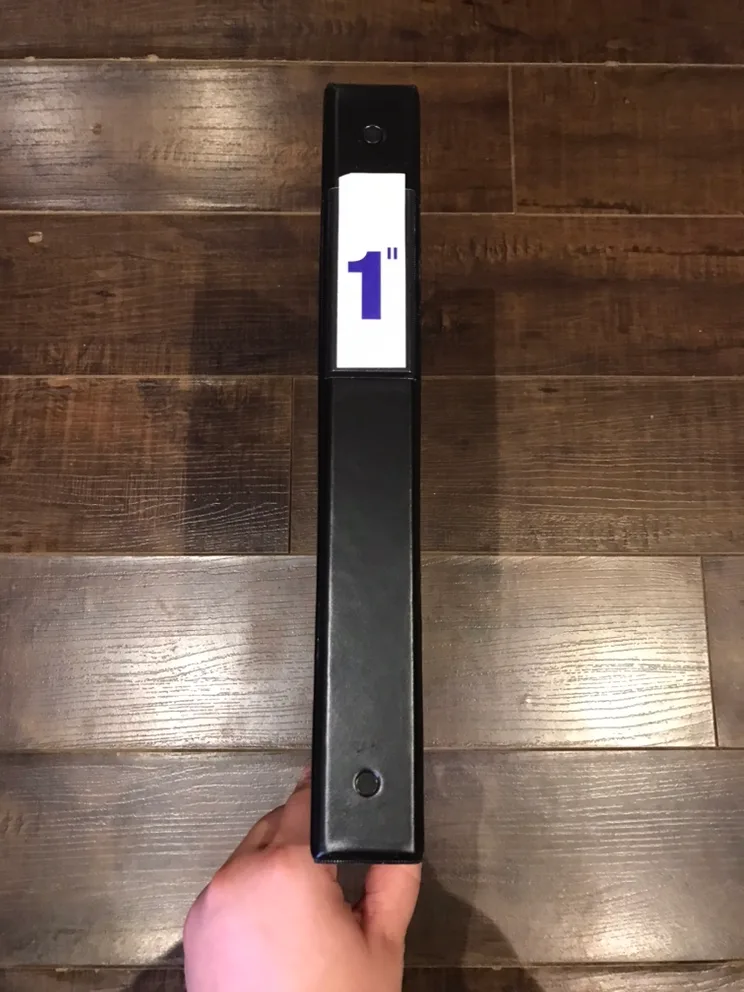 Black 1" Binder image indicator(3)