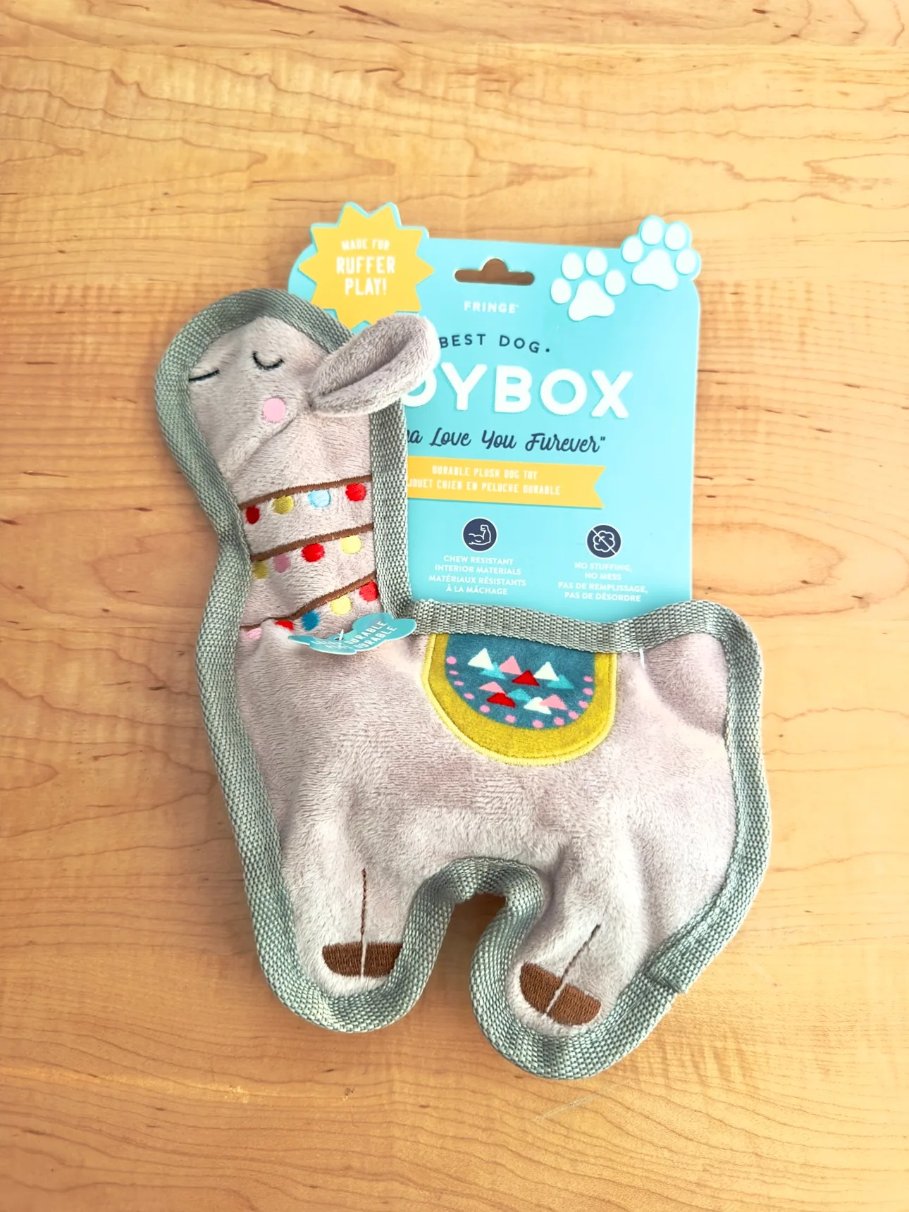 NEW Fringe Llama Plush Dog Pet Toy thumbnail