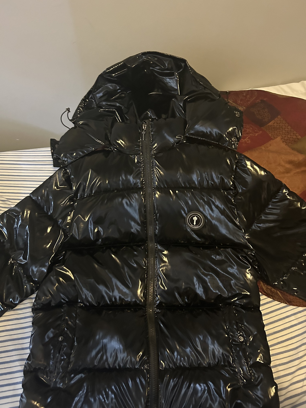 Trapstar Shiny Black Puffer Jacket