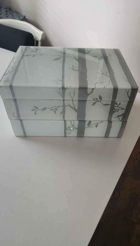 Glass Jewellery Box New