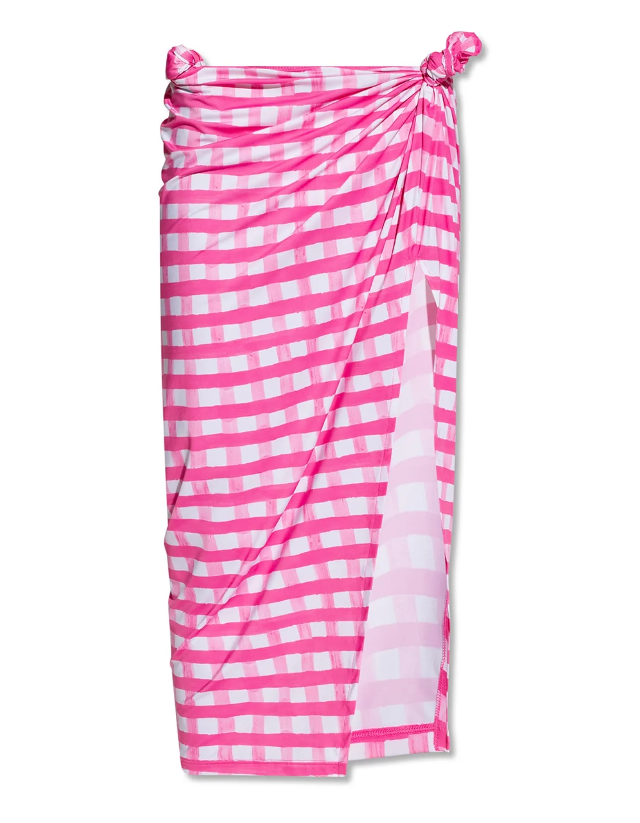New with tags Jacquemus pink checkered skirt. image indicator(2)