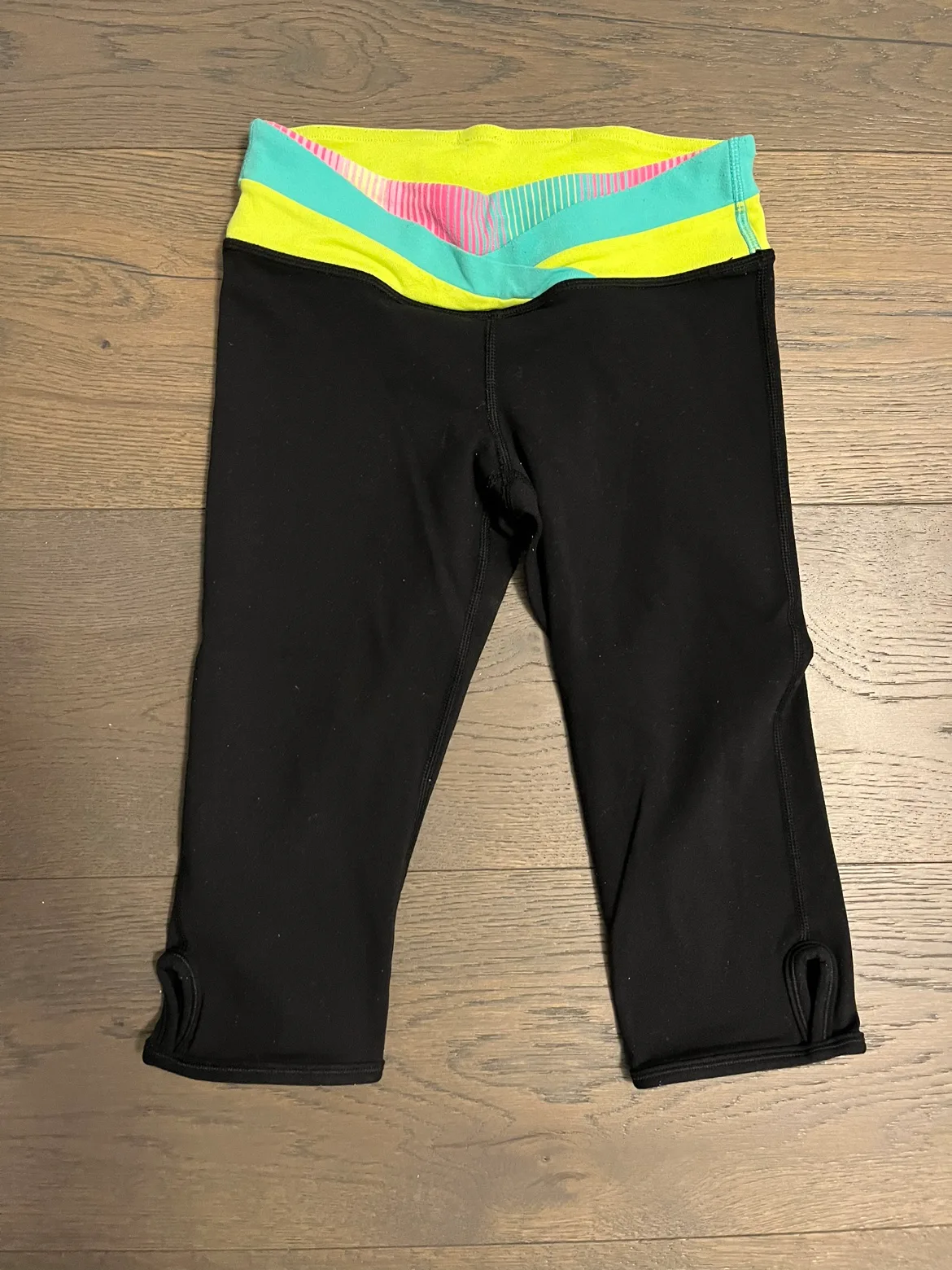 Ivivva by Lululemon girls crops sz 8 new/EUC $35ea image indicator(2)