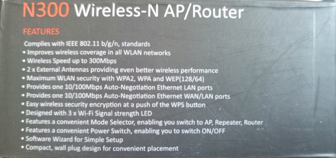 N300 Wireless-N AP/Router - photo 3