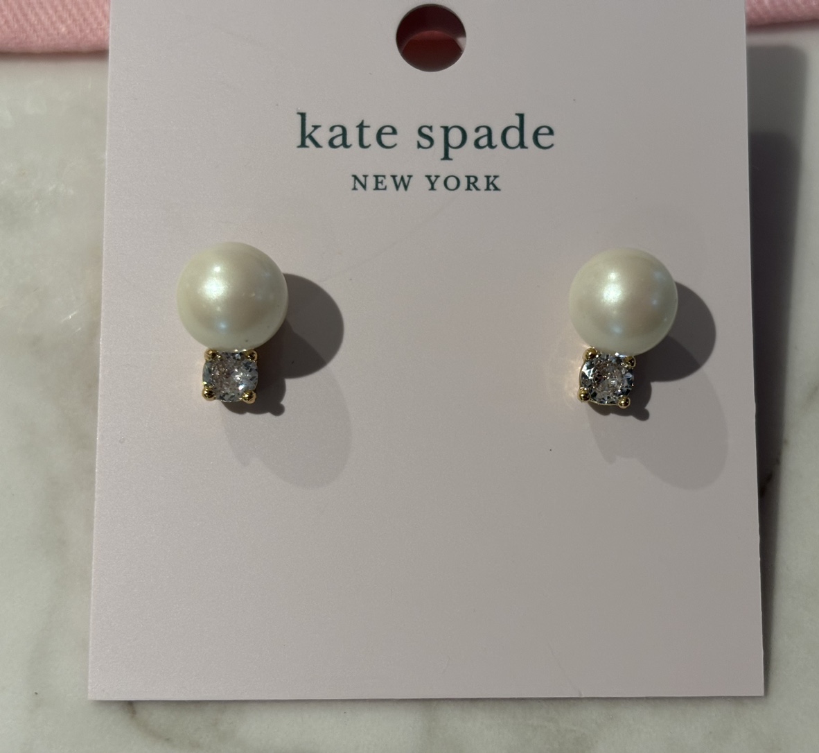 Kate Spade Pearl and Crystal Earrings