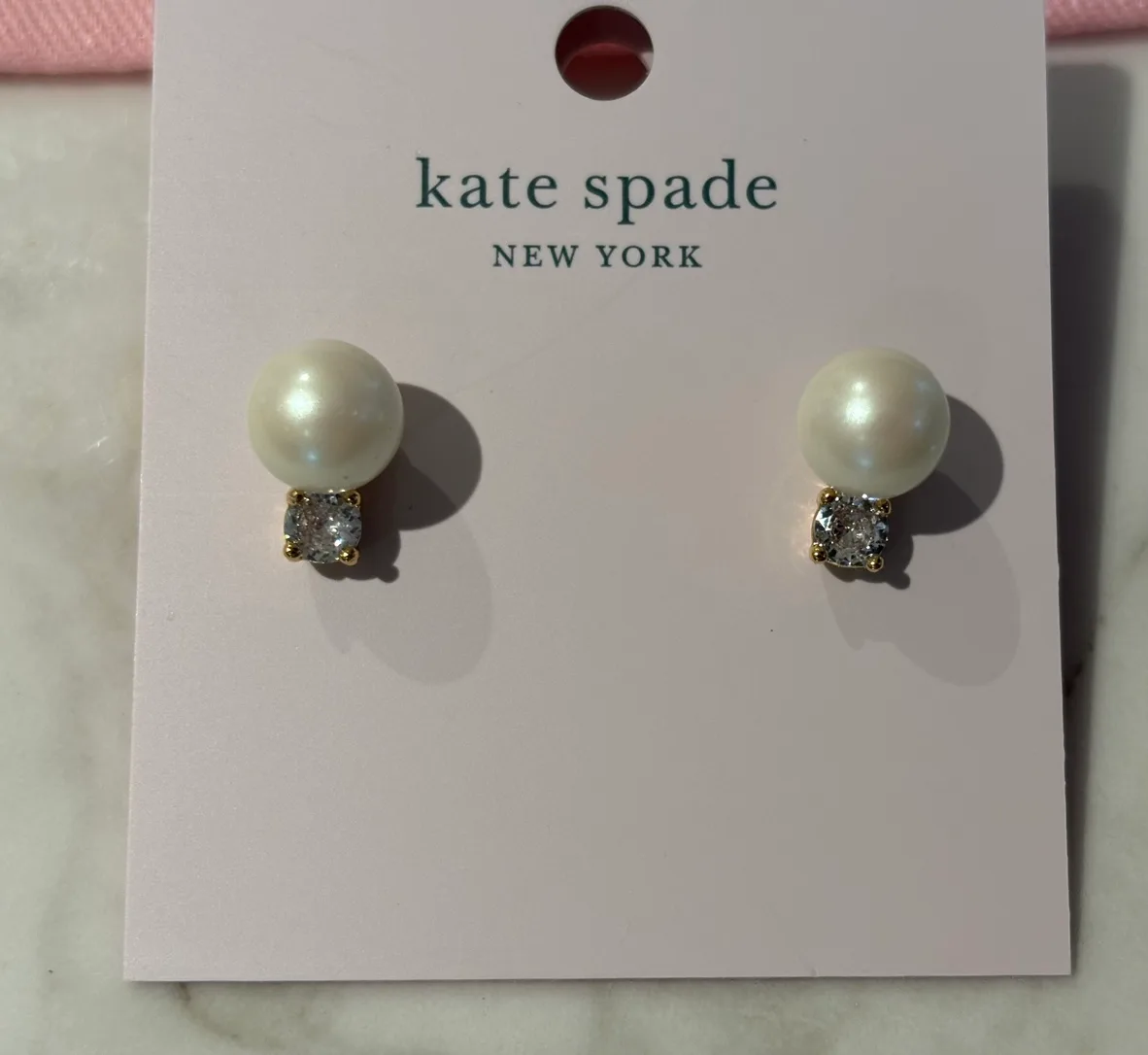 Kate Spade Pearl and Crystal Earrings thumbnail