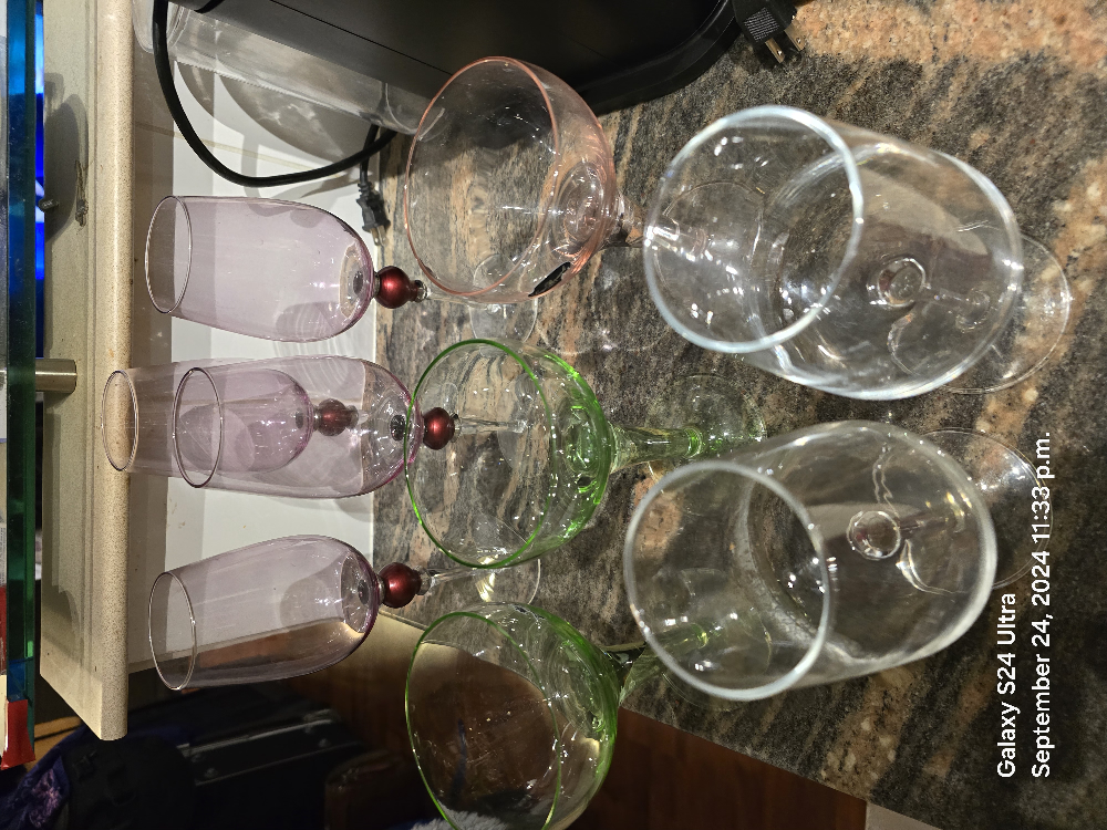 Set of 7 Wine Glasses