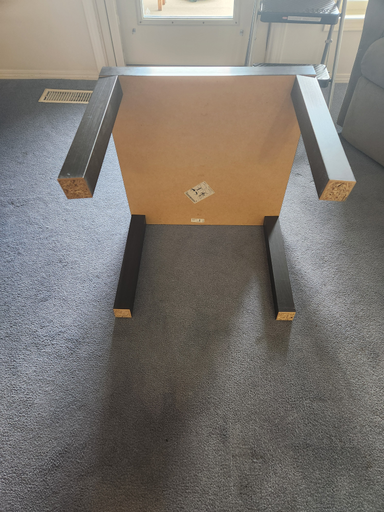 Black square side table - photo 2