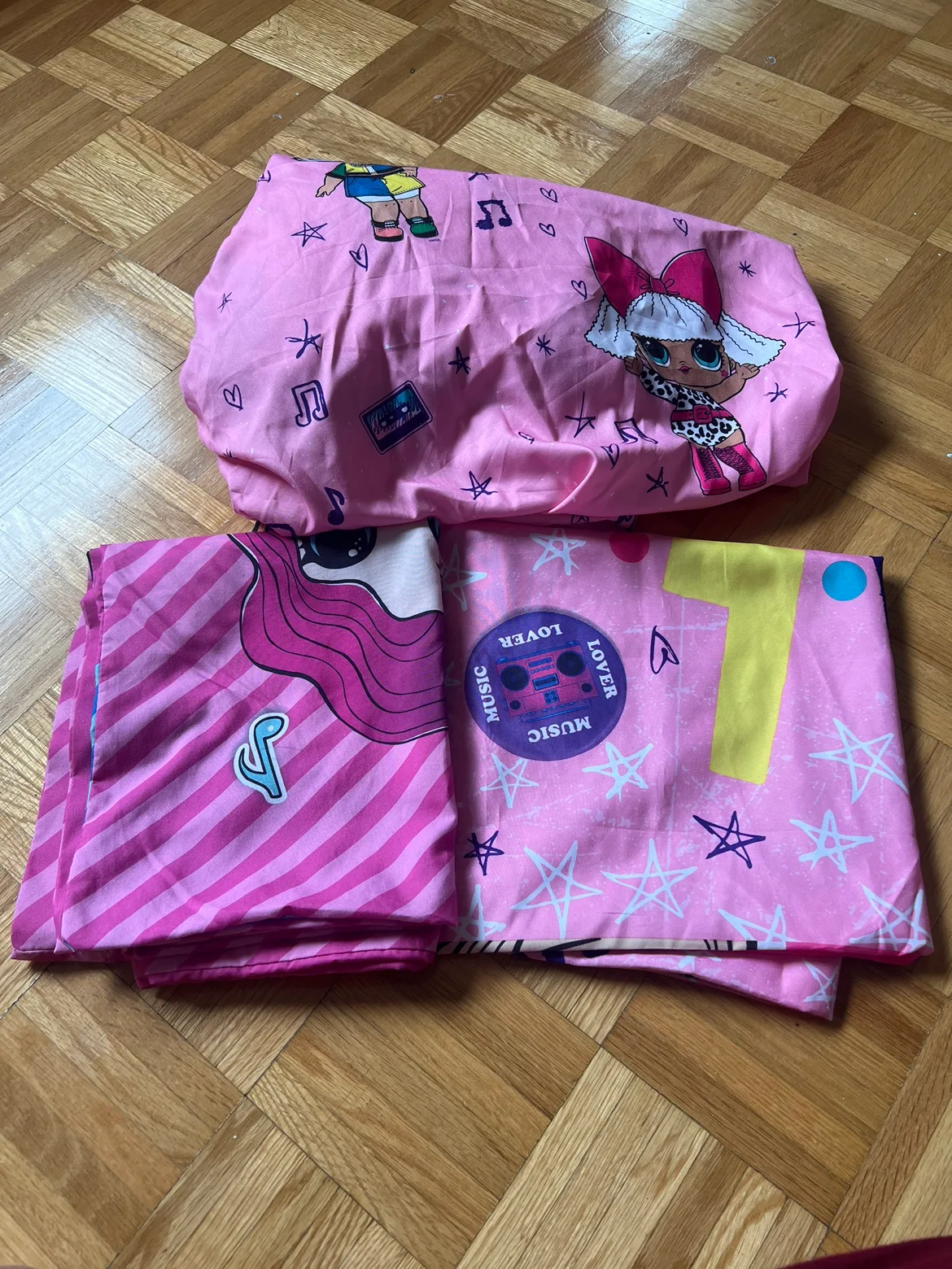 Lol Fitted Bedsheet with pillowcase 🧡 thumbnail