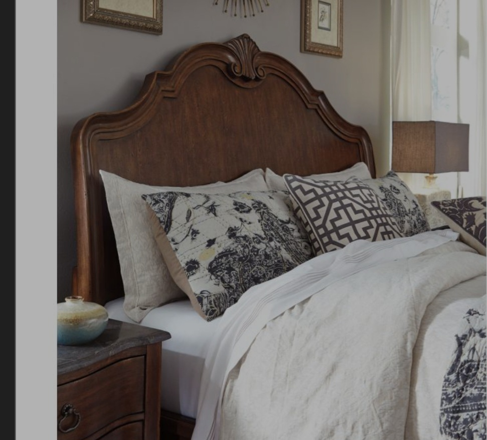 king size Wooden HEADBOARD ONLY -Ashley furniture