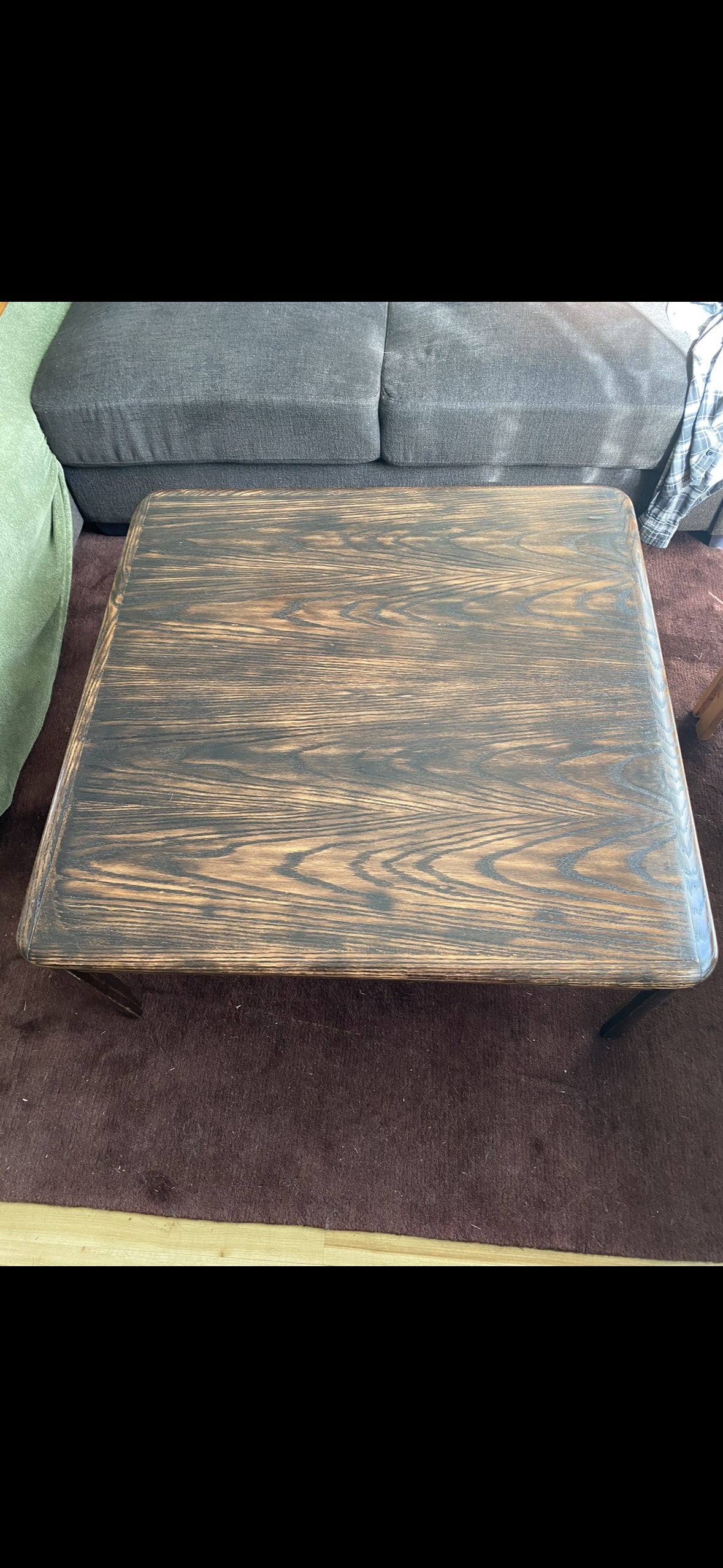 Square Wood Coffee Table - photo 2