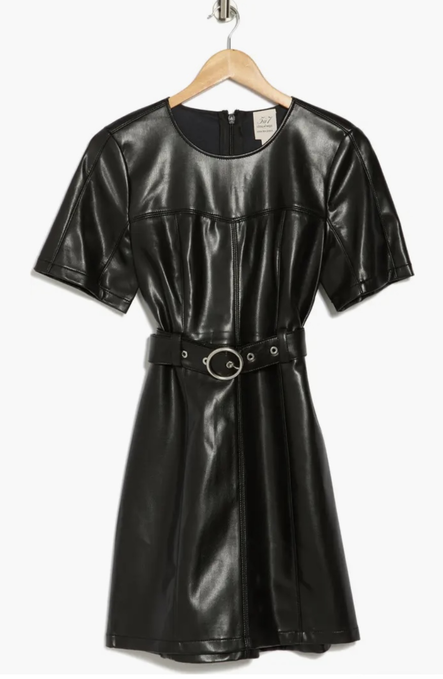 NWT Cinq à Sept - Faux Leather Dress XS