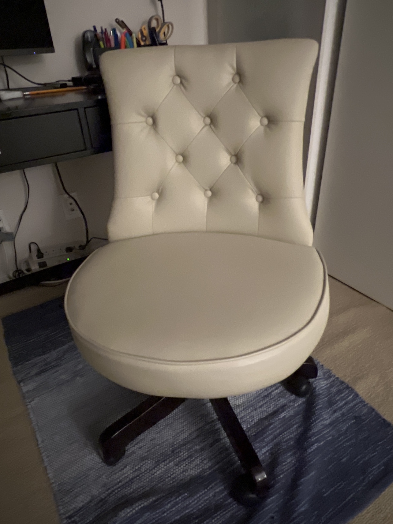Cream Swivel Chair