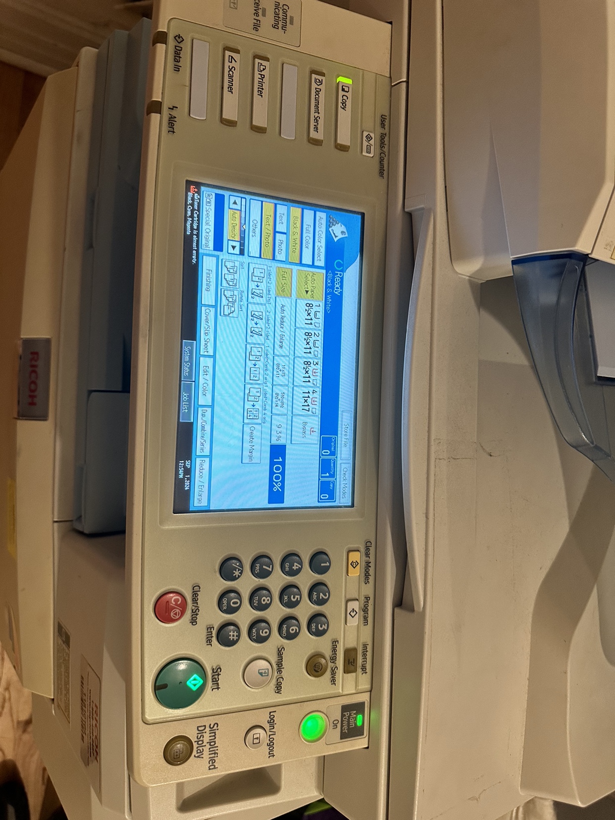 Ricoh Aficio MP C3300 Copier - photo 2