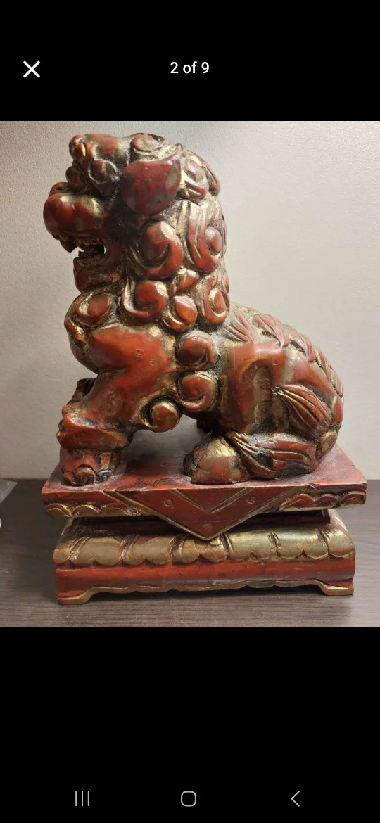Pair of Foo Dogs chinese antiques image indicator(4)